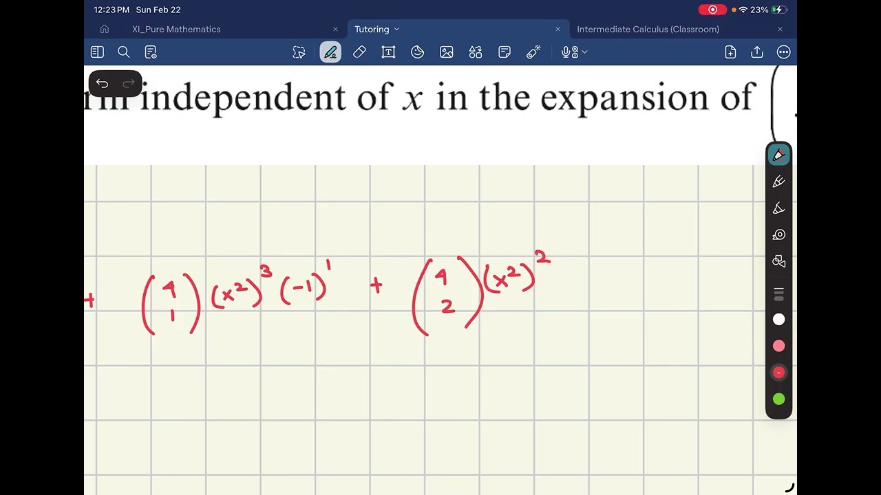 2.1 Binomial Expansions Part 3