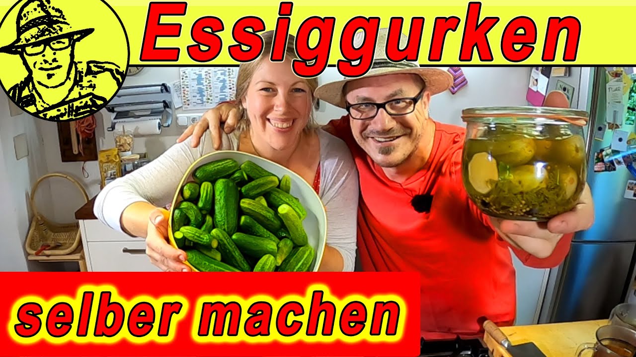 Essiggurken / Gewürzgurken selber machen - so geht's ganz einfach und schnell. Mit Gartengemüsekiosk