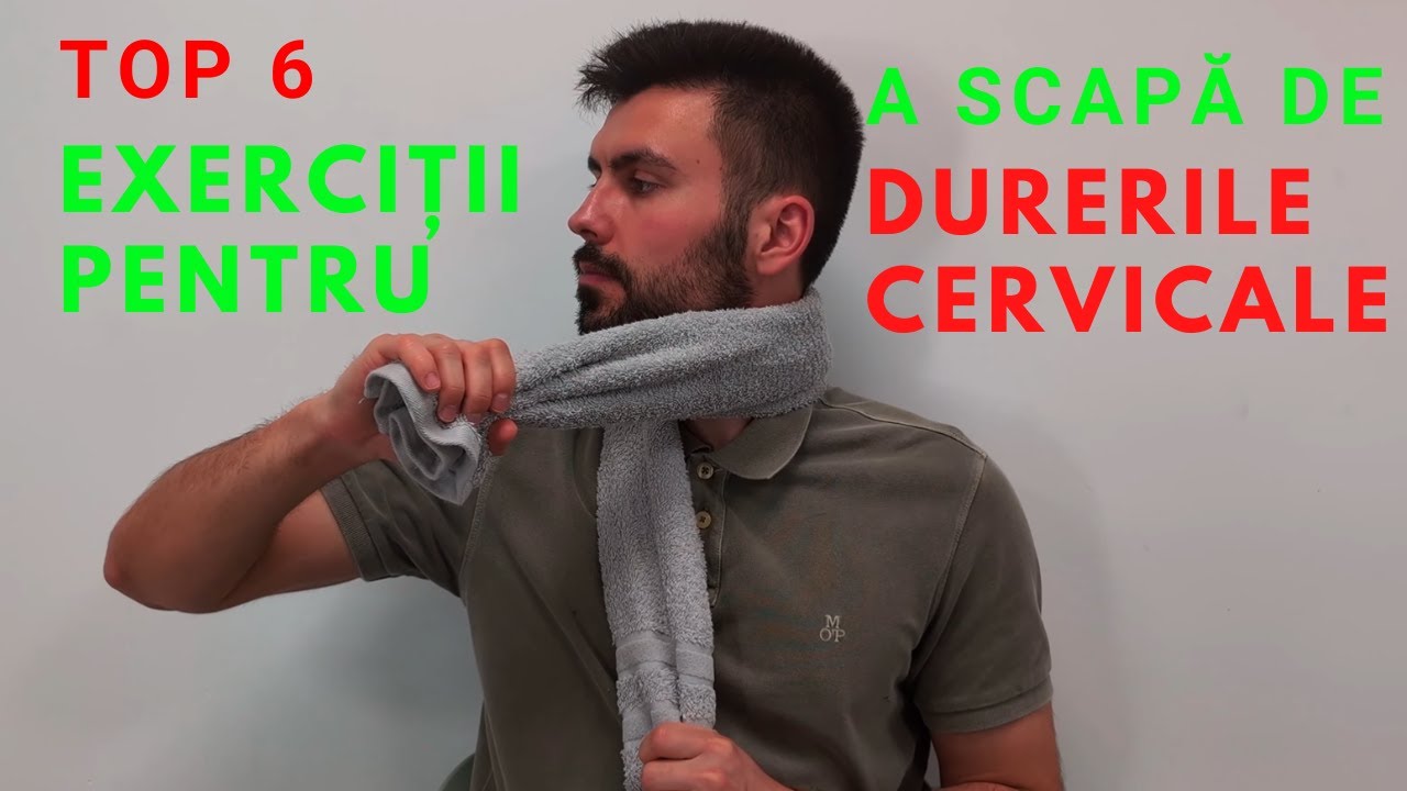DURERI CERVICALE. 6 EXERCIȚII PE CARE TREBUIE SĂ LE FACI! CERVICALGIE COMUNĂ. DUREREA DE GÂT. KINETO
