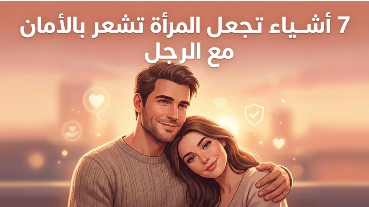 7 أشياء تجعل المرأة تشعر بالأمان مع الرجل