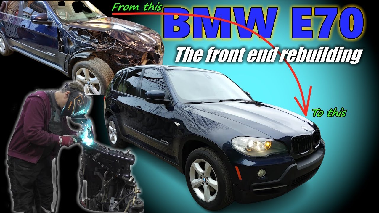 Front end rebuilding of BMW X5 E70 in 11minutes