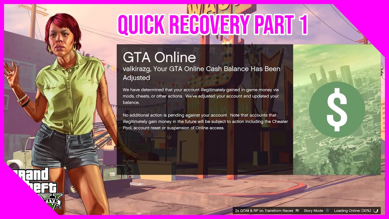 GTA 5 online fast recovery glitch