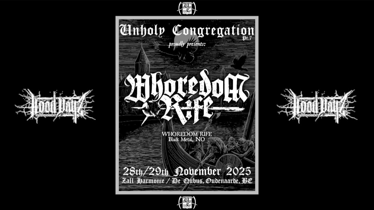 Unholy Congregation Pt.7 - 29 November 2025 - Oudenaarde - Whoredom Rife - Black Metal