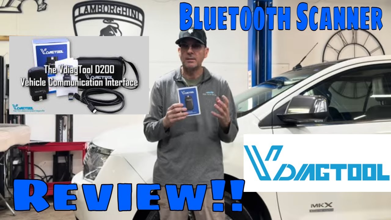 Compact VdiagTool D200 Bi-directional Bluetooth OBD2 Scanner Review!!