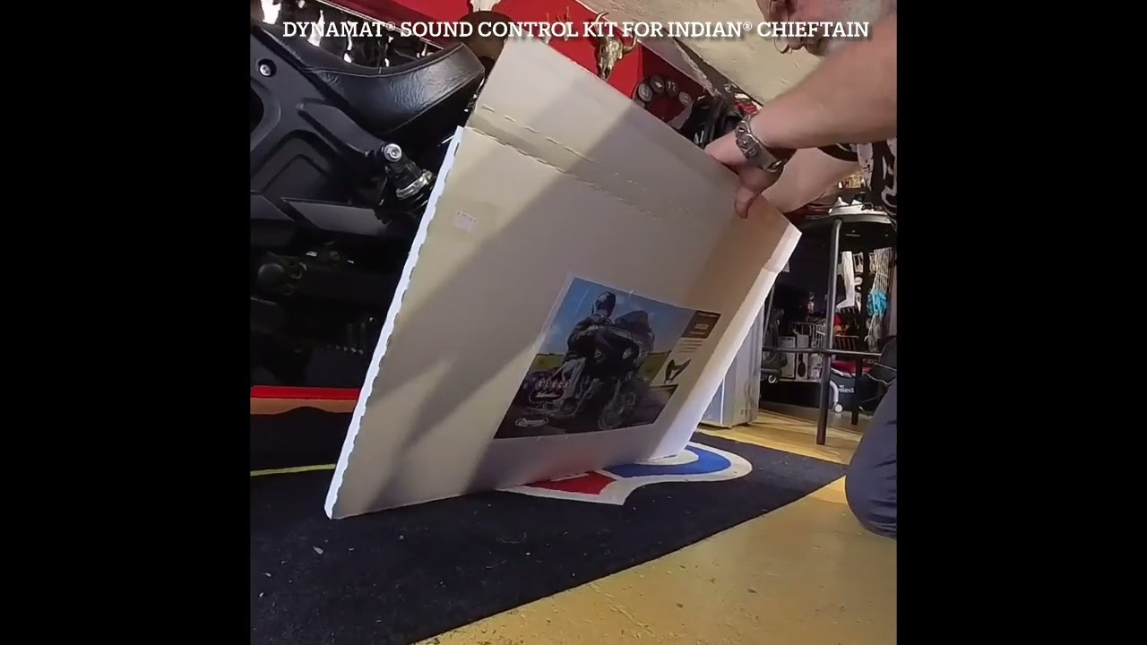 Instalation Dynamat sound control kit for Indian Chieftain - Klock Werks