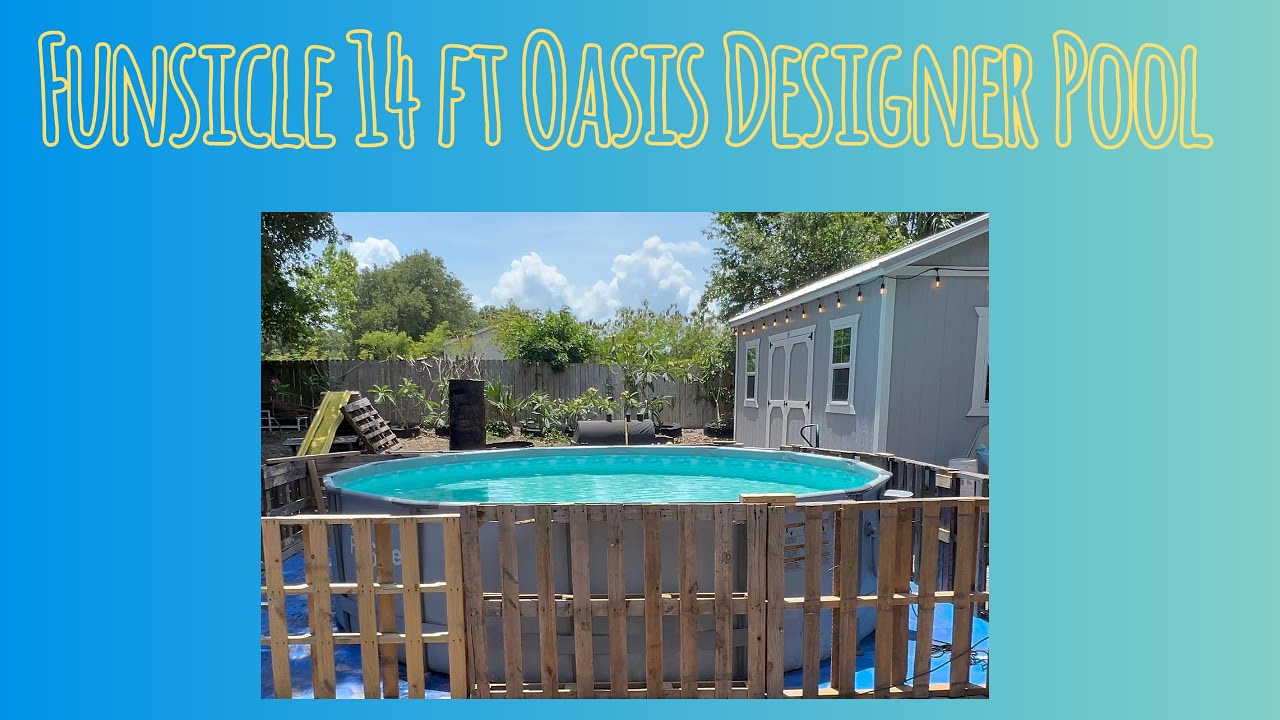 Setting Up the Funsicle 14ft Oasis Designer Pool | Honest Pool Review + Assembly Walkthrough