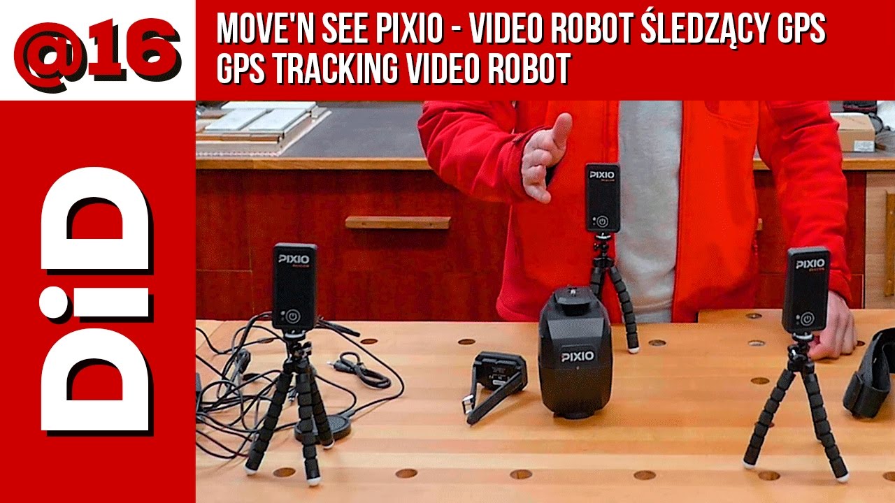 @016. Move'n see PIXIO - video robot śledzący GPS / GPS tracking video robot