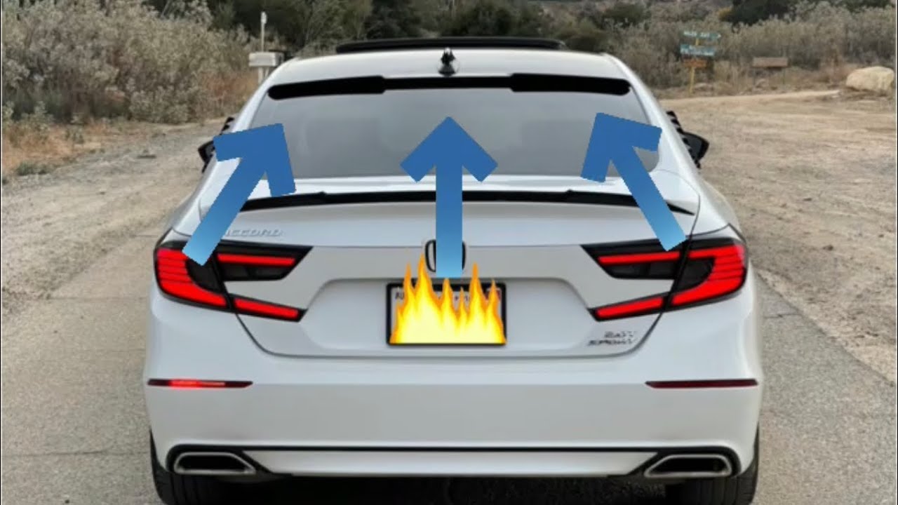 Rear Window Roof Spoiler Install Accord Sport 2.0T