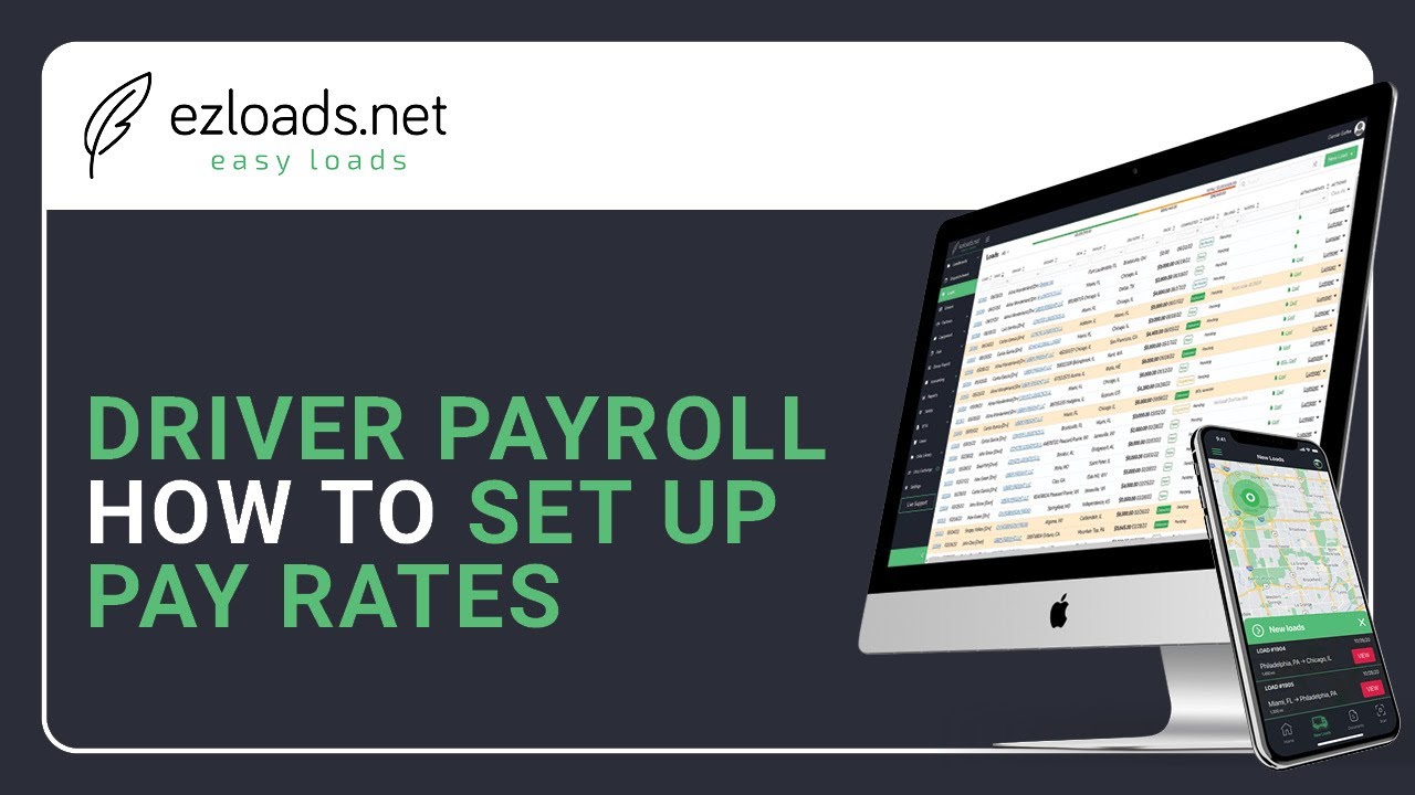 Driver Payroll - How to set up pay rates