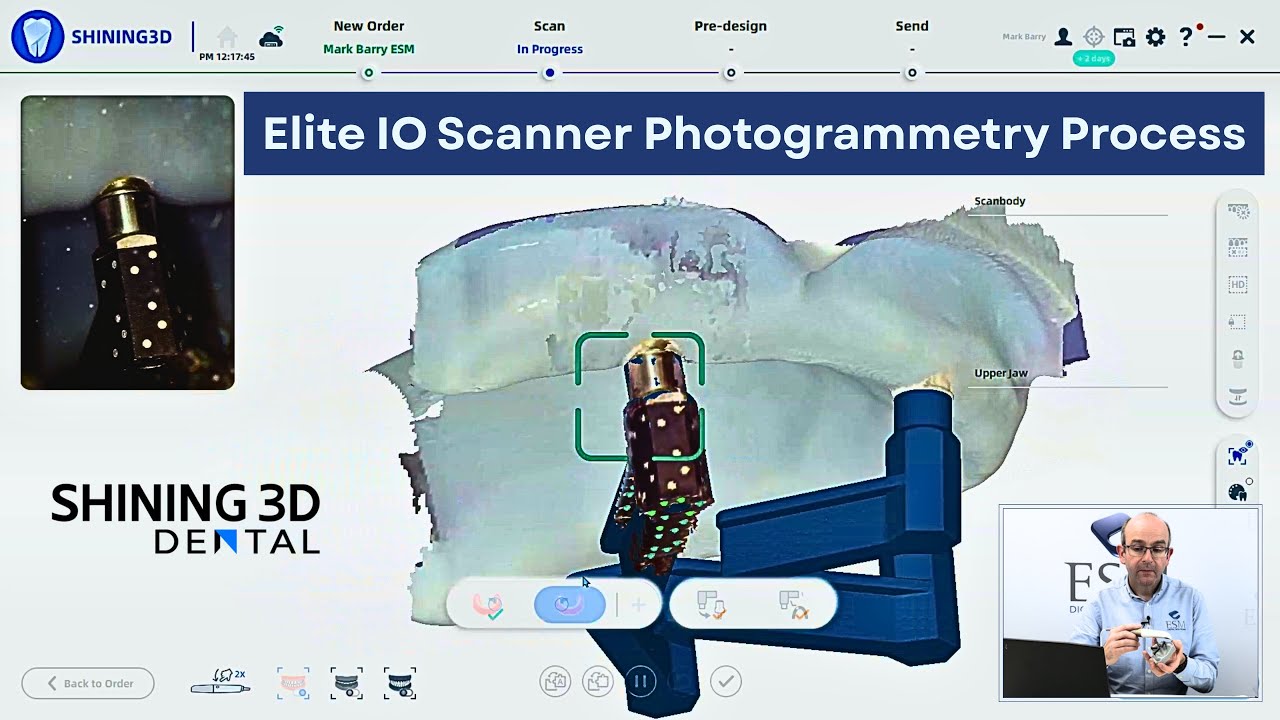 Aoralscan Elite Photogrammetry Process with and without Cap Scanbodies