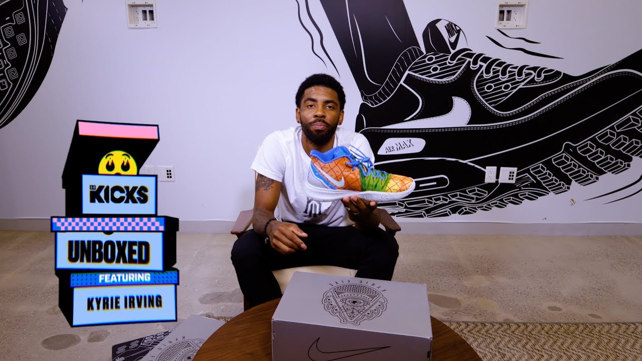 Kyrie Irving's SpongeBob Pack has a 6th Bikini Bottom Pair on Unboxed Bonus with B/R Kicks