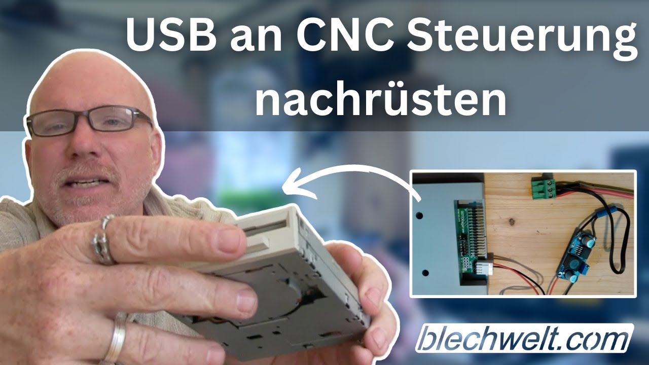 USB an CNC-Steuerung nachrüsten | Sinumerik 840 | Delem | Cybelec | Gotek Floppy-Emulator
