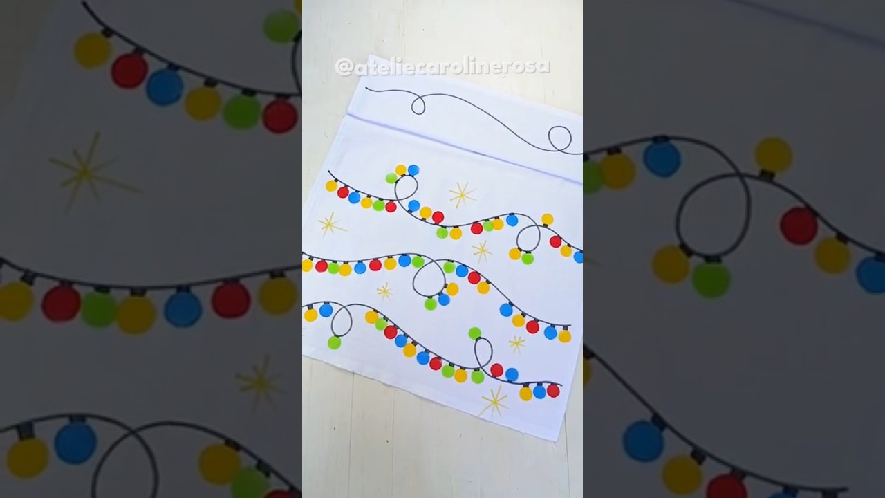 Luz de Natal! Pintura de natal!