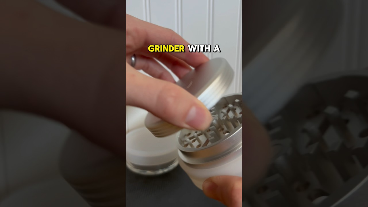 3 piece grinder with glass base👀🤯🎁