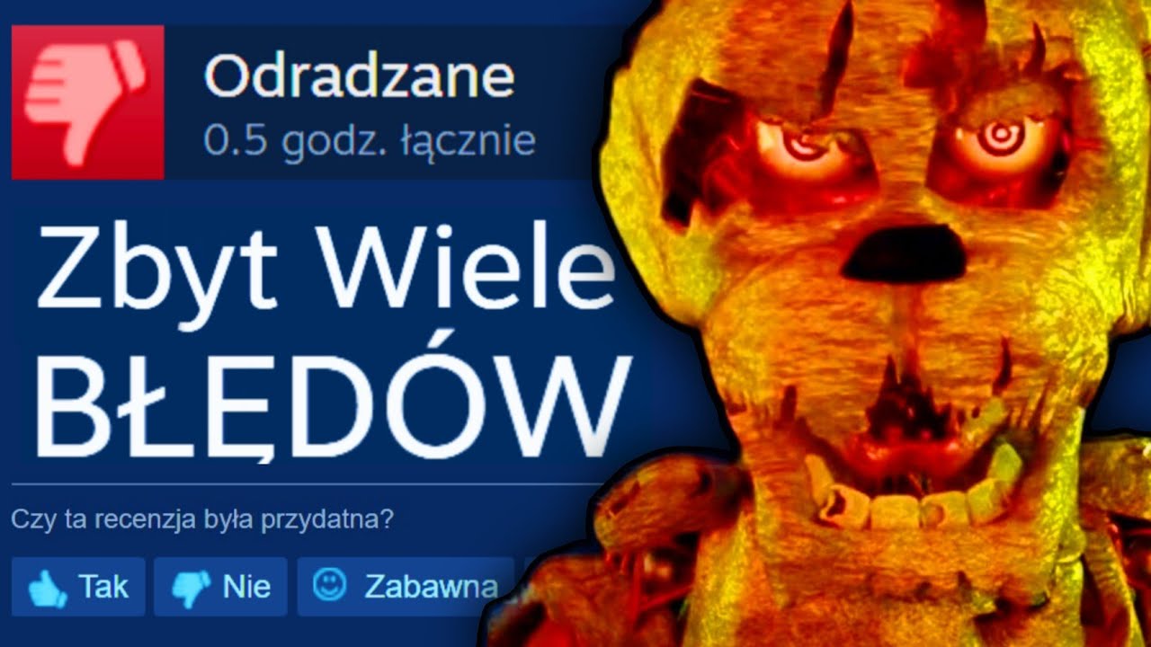 FANGAME FNaF kt&oacute;re OKAZAŁY SIĘ PORAŻKĄ