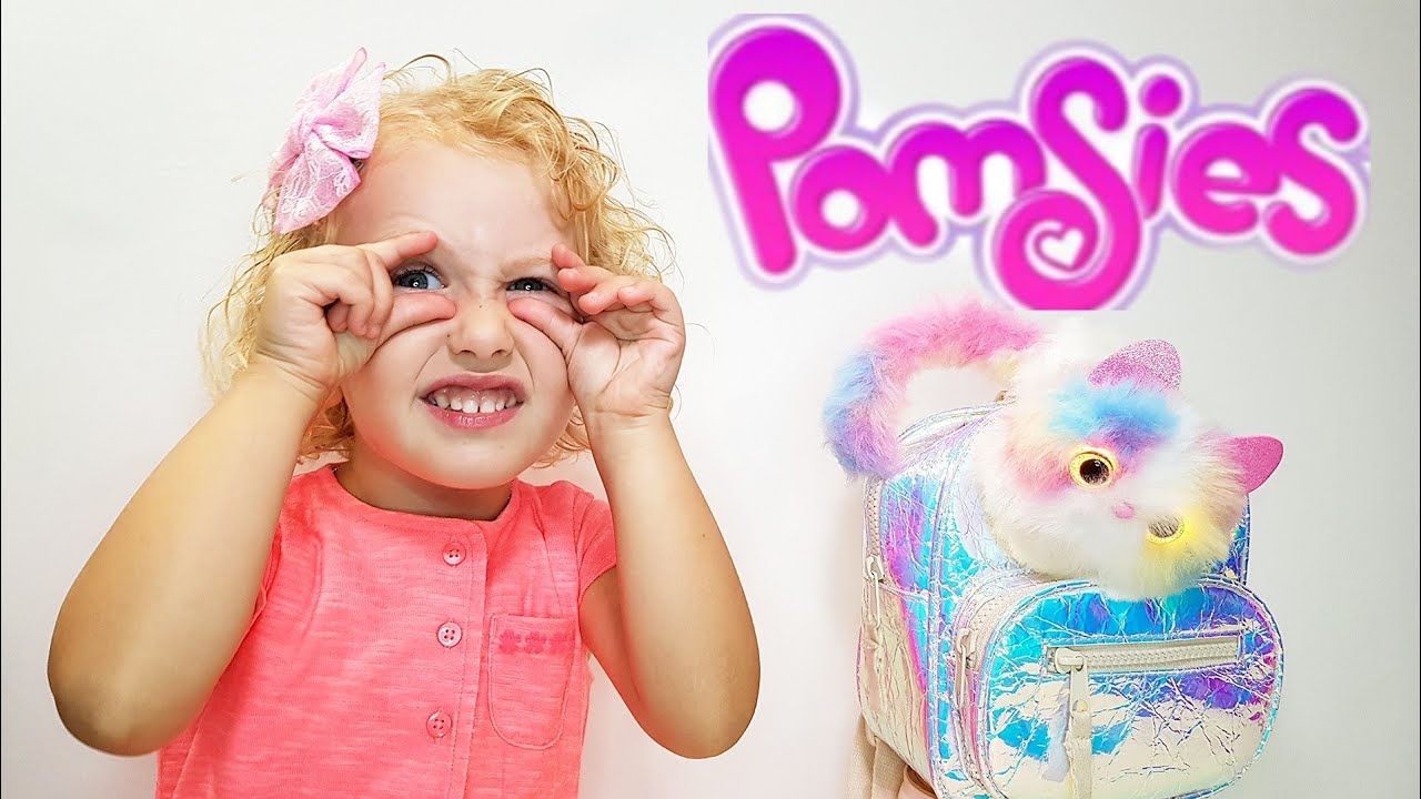 Распаковка игрушки Помсис | Как играть с котёнком Pomsies | Unboxing Pomsie