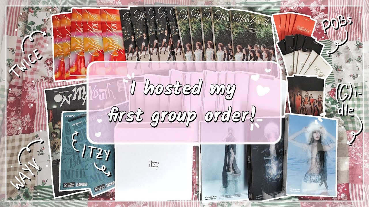 Huge Group Order Unboxing 🌸 | TWICE, ITZY, GIDLE, WAYV ✨ | BGM 🎧