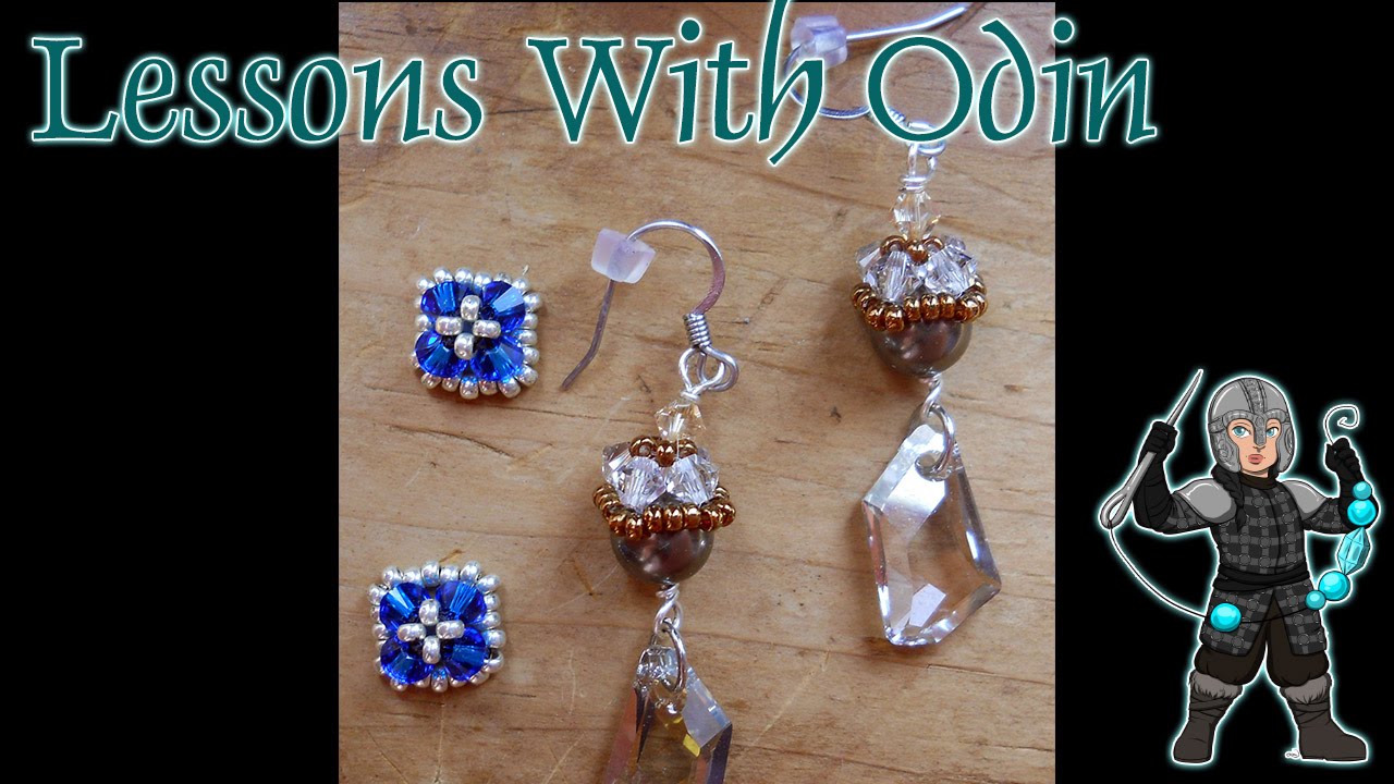 Simple Bead Caps Beaded Jewelry Tutorial - Lessons With Odin