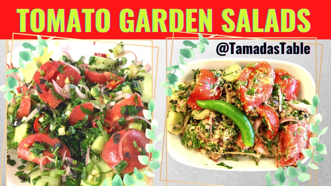 Tomato and Cucumber Garden Salad Recipes | Vegan | Georgian