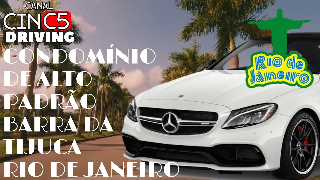 driving condomínio de luxo Barra da Tijuca - Rio de Janeiro - Dirigindo pelo Del lago - alto padrão
