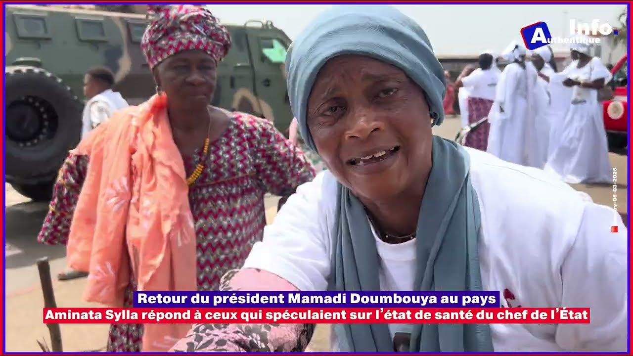🚨🇬🇳|Aminata Sylla répond à ceux qui spéculaient sur l’état de santé du chef de l’État ⬇️