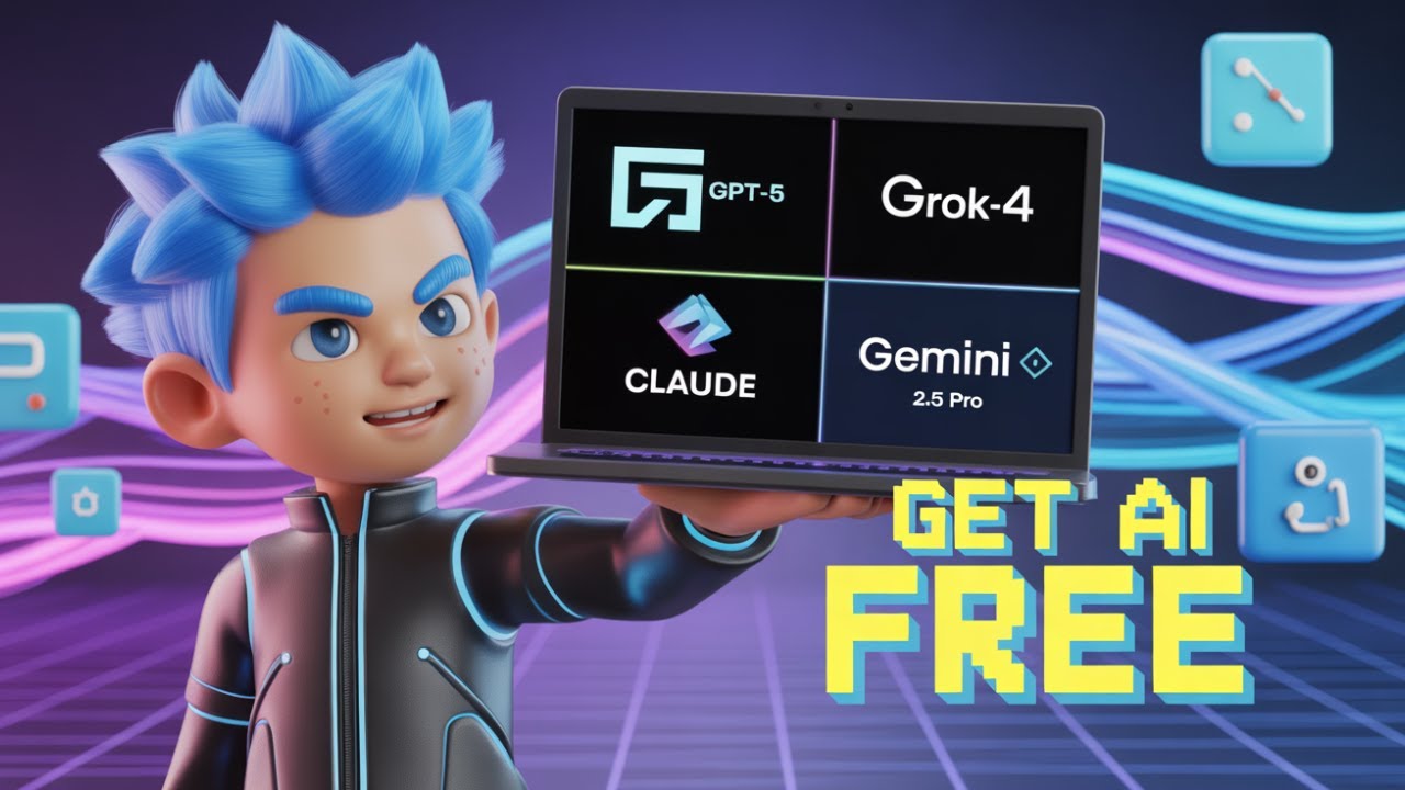 Как получить GPT-5, Grok-4, Claude и Gemini 2.5 Pro БЕСПЛАТНО на 1 год (100% легально)