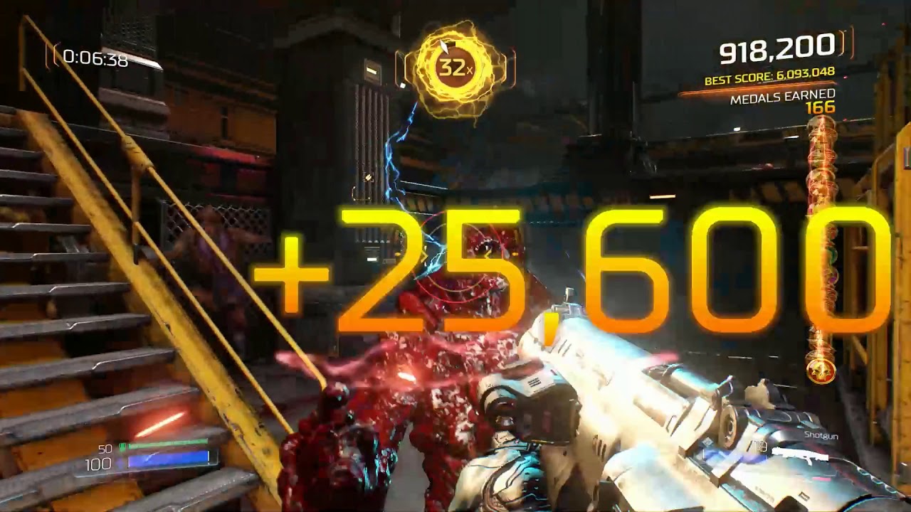 DOOM Arcade mode - RESOURCE OPERATIONS - Ultra-Nightmare 7,765,674 score - Slayer Rating