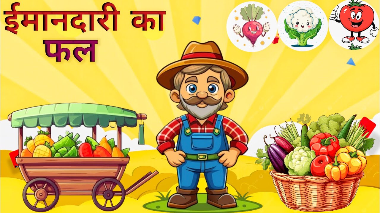 ईमानदारी का फल | Hindi Story | Hindi Kahani | Moral Stories | cartoon story