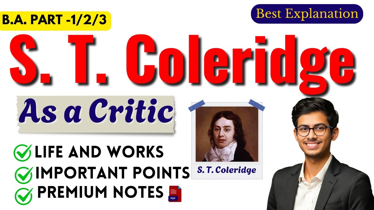 Samuel Taylor Coleridge | S. T. Coleridge as a Critic | English Honours