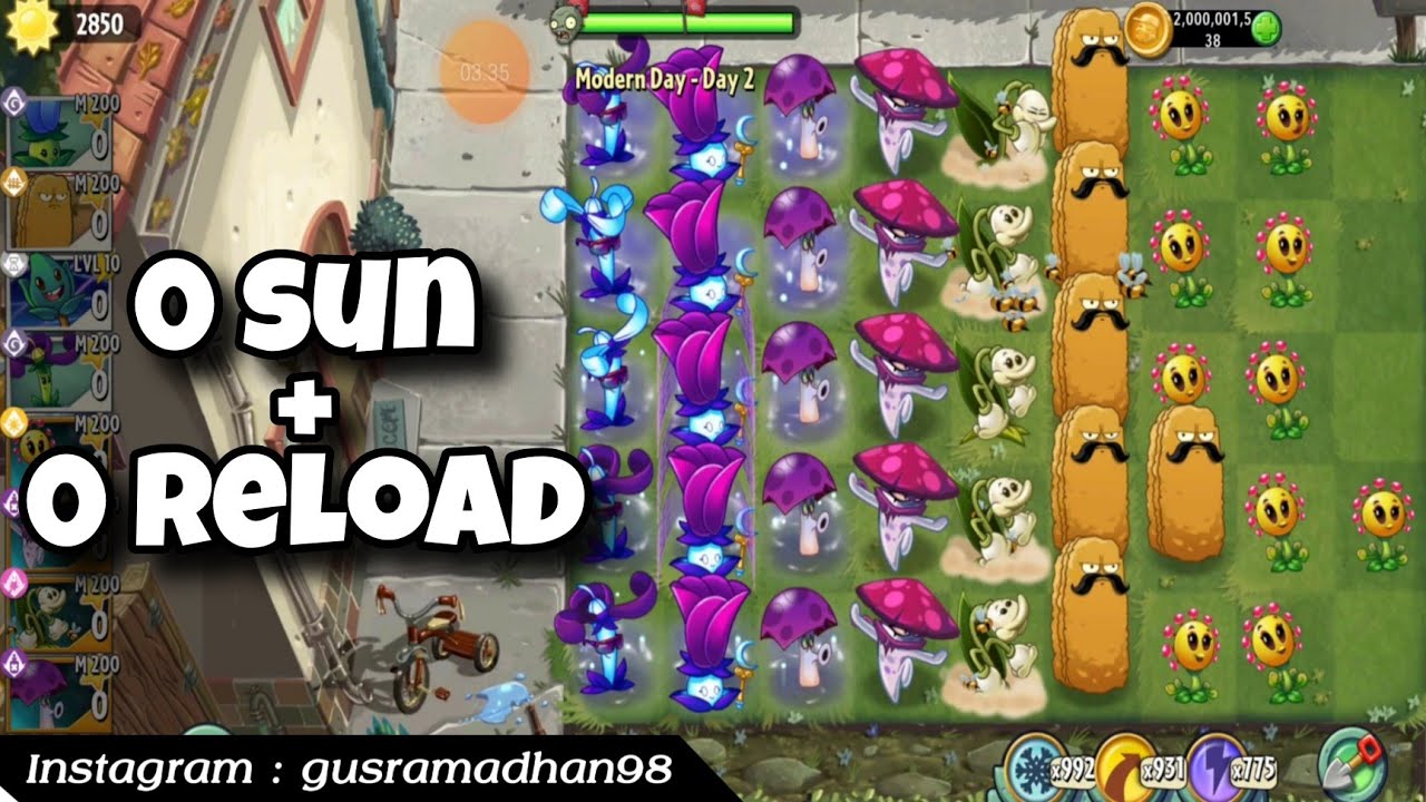 0 sun + 0 reload - Plant vs Zombie 10.7.1 download