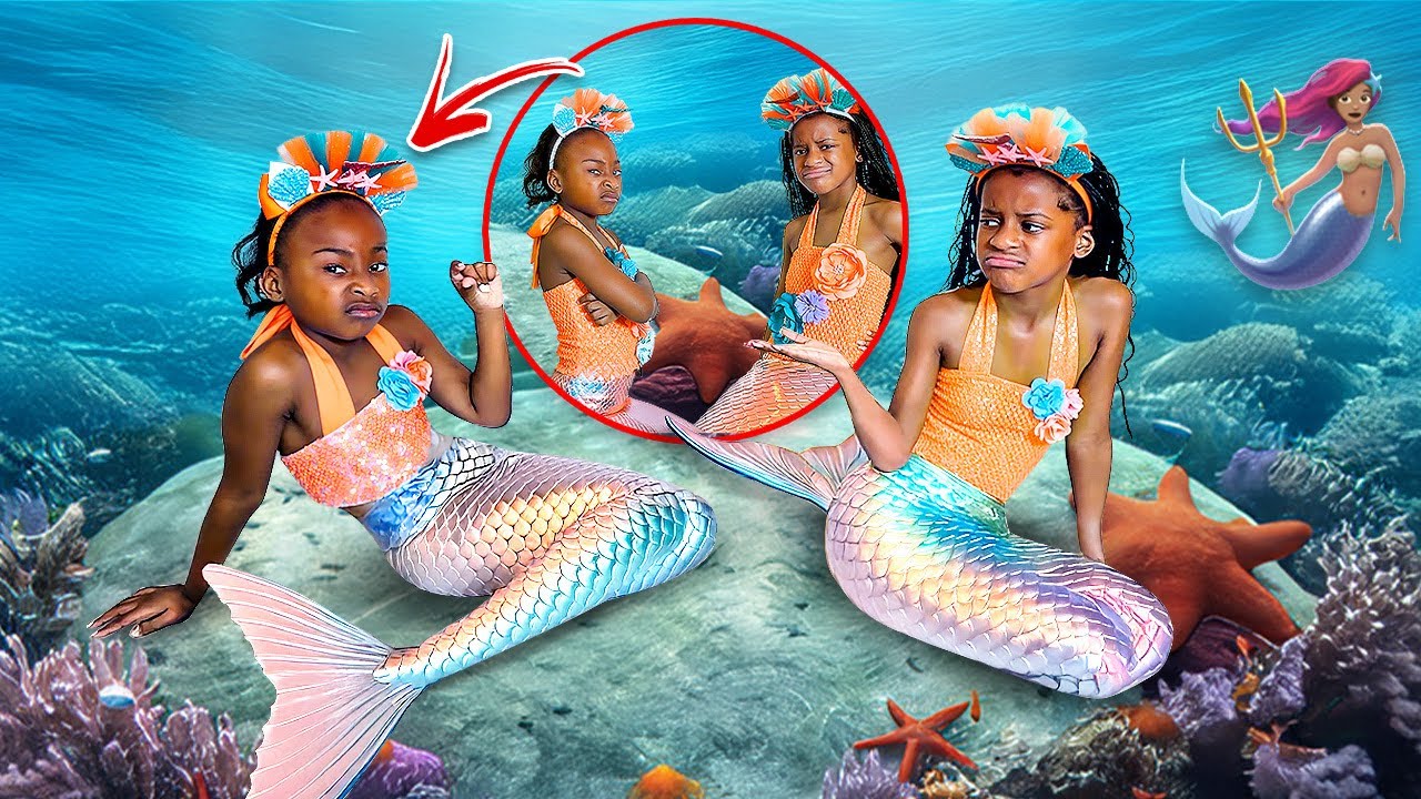 ADOPTED ANNOYING LITTLE SISTER COPIES HER BIG SISTER AS MERMAID, What Happens Next Is SHOCKING!!!