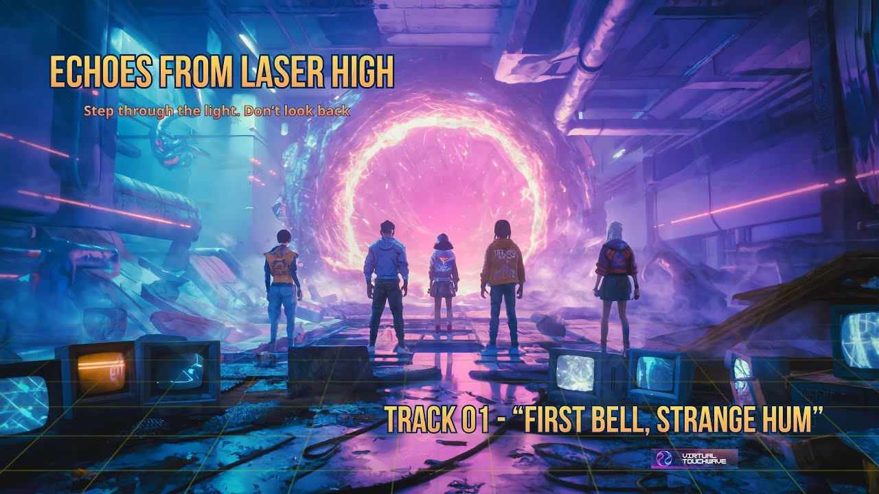 01 – FIRST BELL, STRANGE HUM · Echos From Laser High (80s Vocal Synthwave Story)