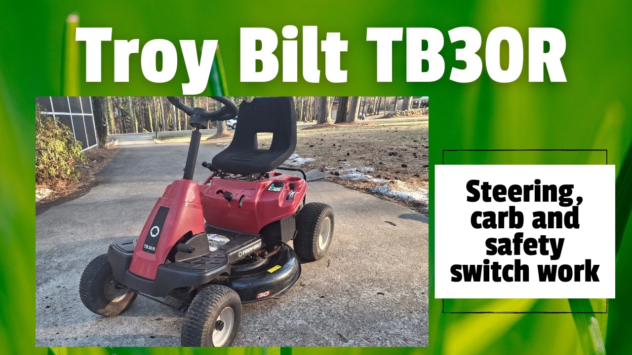 У газонокосилки Troy Bilt TB30R возникли проблемы с предохранительным выключателем, карбюратором ...