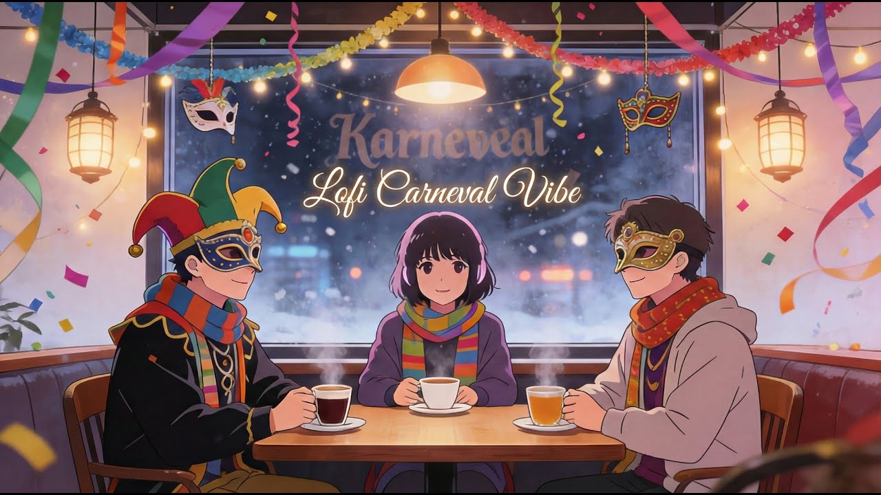 lofi chill beats for cozy carnival café nights ☕🎭
