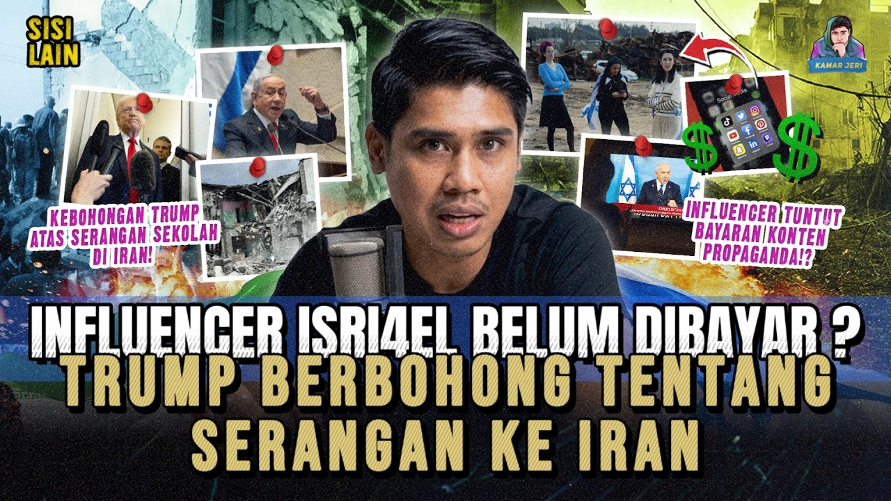 INFLUENCER PROPAGANDA ISR4EL TUNTUT BAYARAN ! IRAN TULIS SINDIRAN PADA RUDAL MEREKA