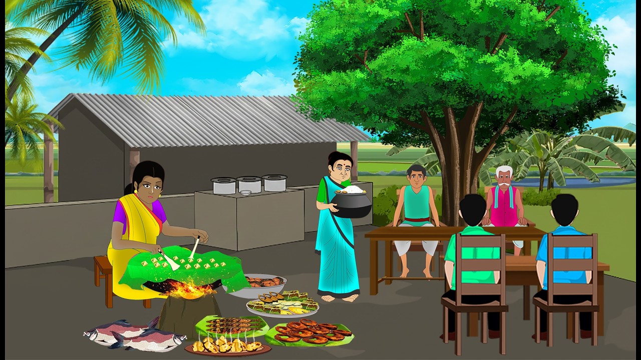 काली बहू और अंधी बहू का होटल | Hindi Story | Hindi Kahaniya | Moral Stories | cartoon story