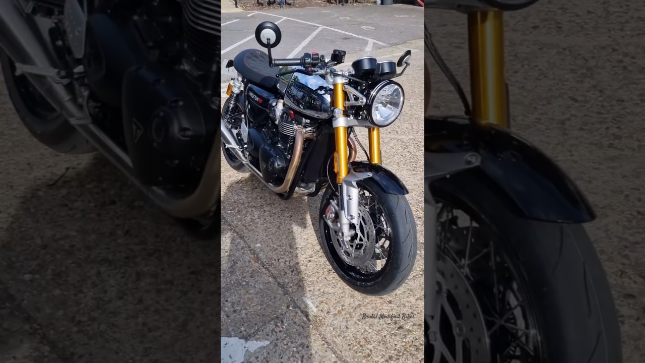 Triumph Thruxton 1200 RS Chrome Edition #bike #modified #exhaustsound #caferacer #triumph