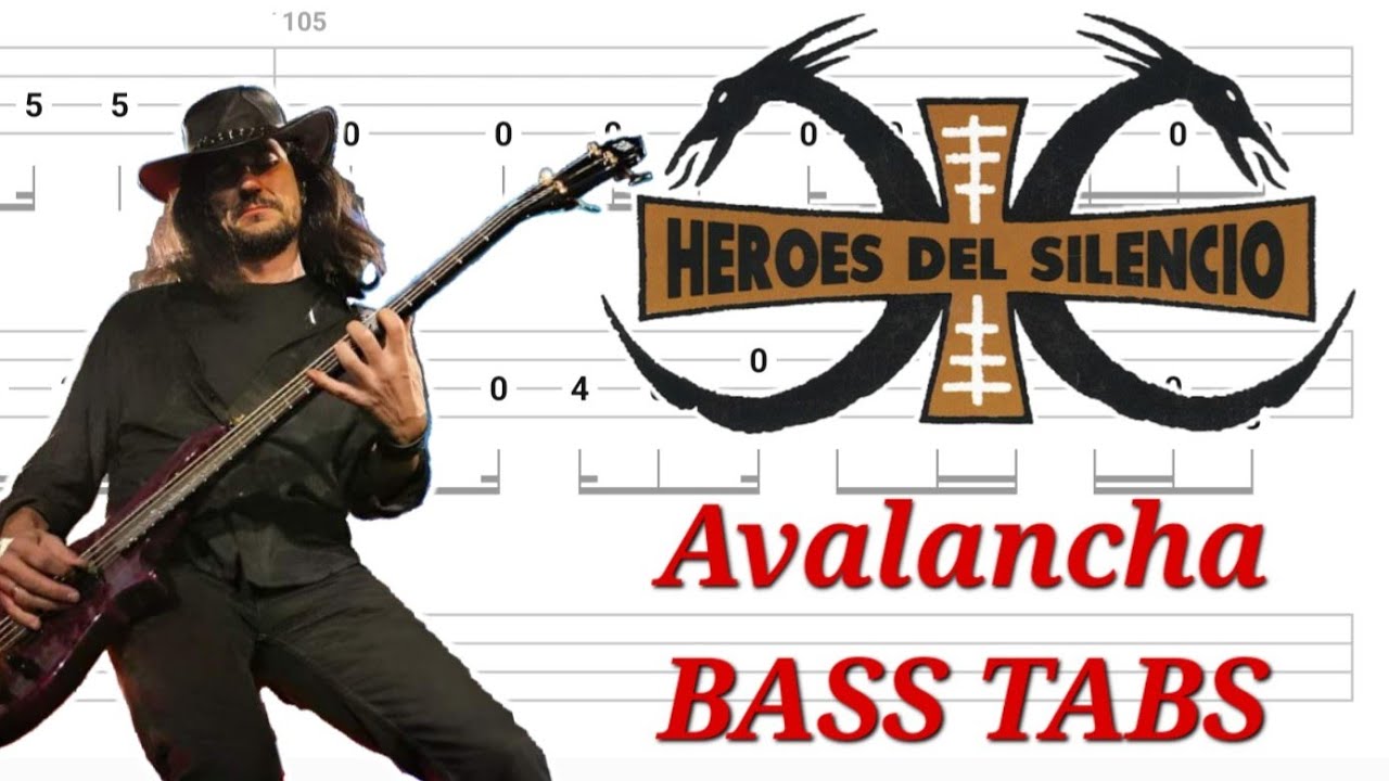 Héroes Del Silencio - Avalancha BASS TABS | Cover | Tutorial | Lesson