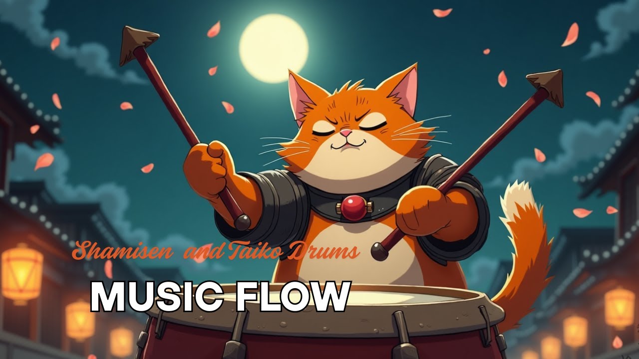 Study Music &ndash; Shamisen & Taiko Drums for Focus