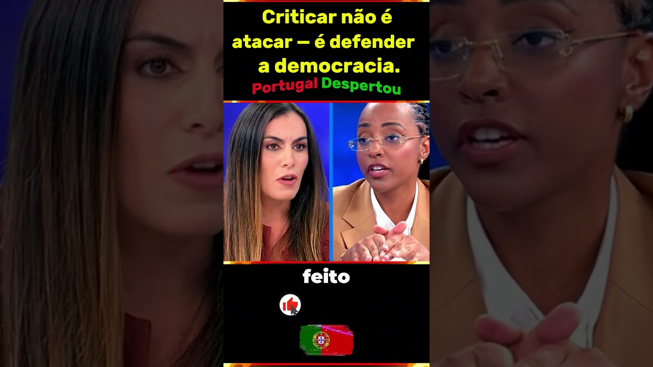 Rita Matias REAGE: Criticar não é atacar a democracia!