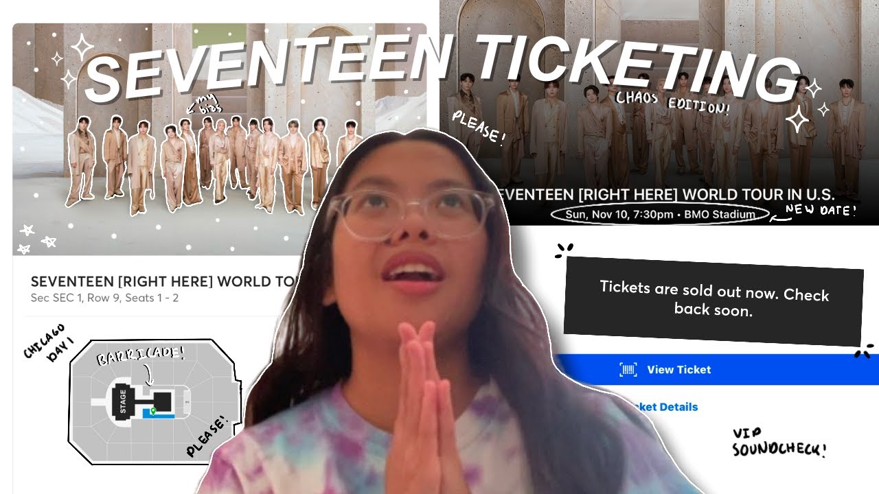 GETTING SVT TICKETS ♡ chaos - barricade & vip floor! chi d1 & la d2