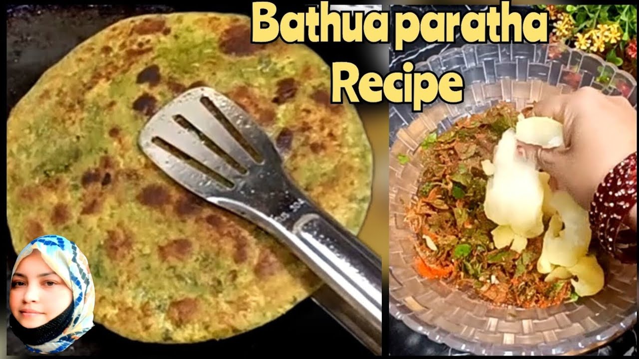 एकदम crispy और मज़ेदार फुले फुले stuffed बथुआ पराठा बनाने की रेसिपी😋 l winter special bathua paratha