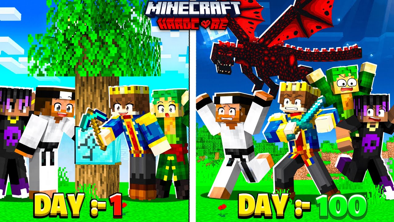 FINALE - 100 Days But Blocks Are RANDOM In Minecraft Hardcore 😰