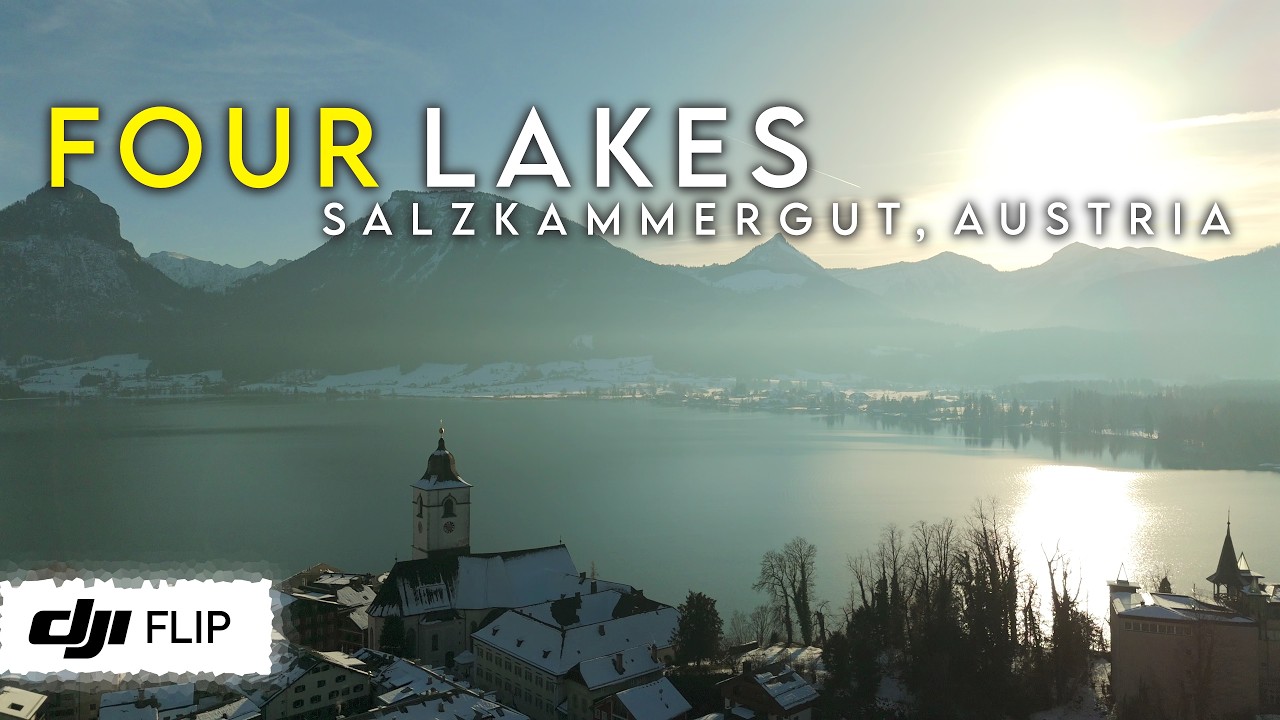 Austria: Ice & Waves: Four Lakes of Salzkammergut (4K, Drone/DJI Flip)