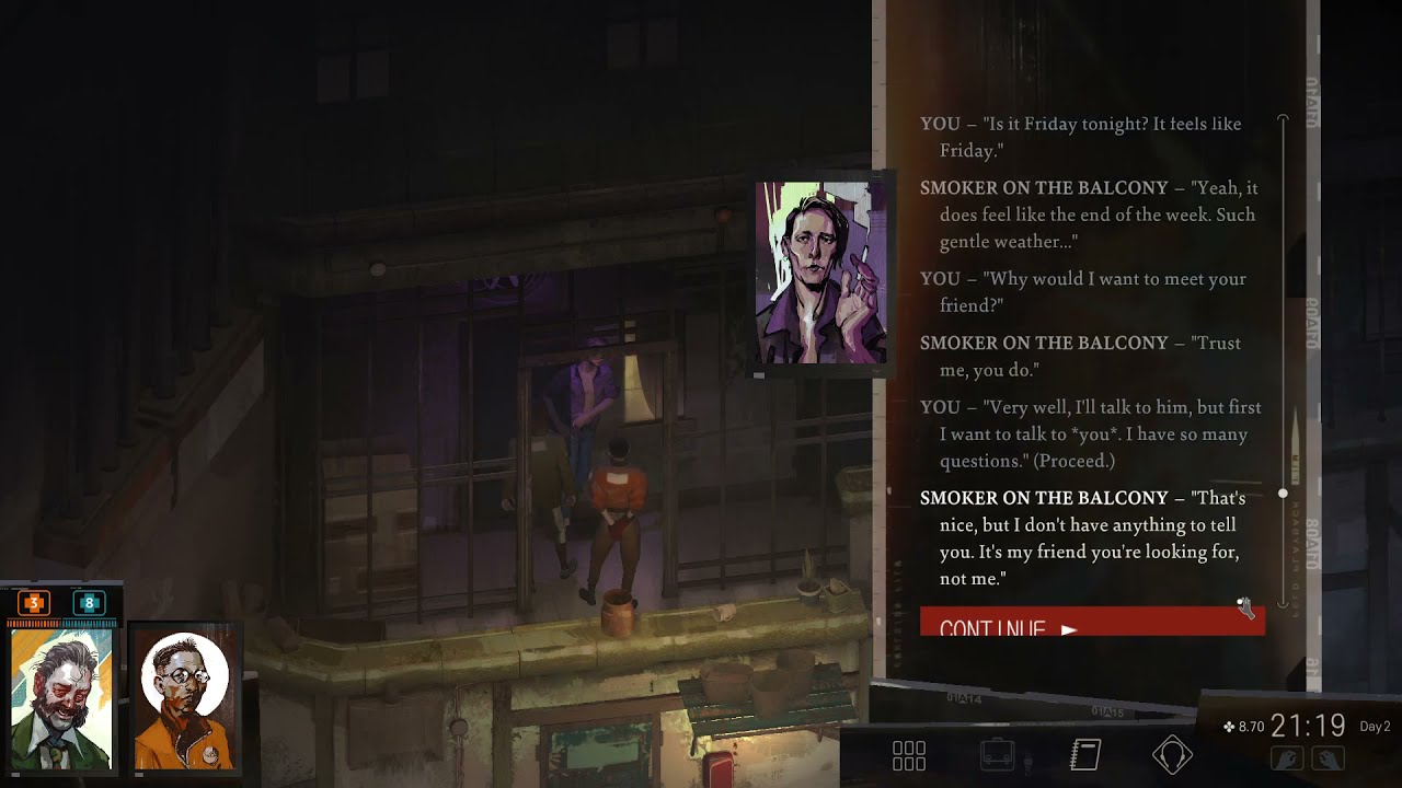 Smoker on the Balcony (Disco Elysium - The Final Cut)