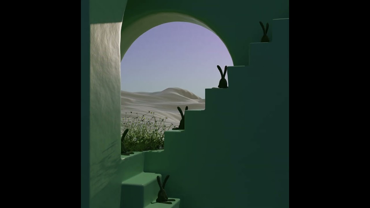 「as bunny - art toy」oasis scene animation