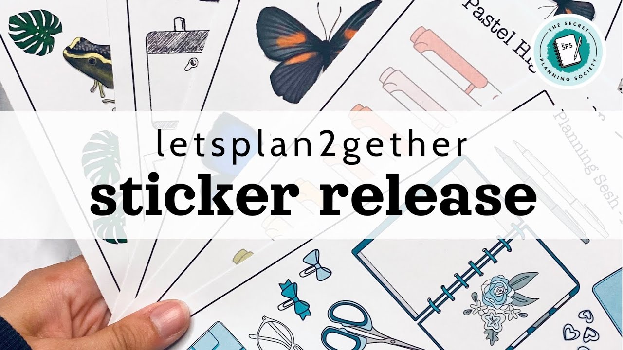 LetsPlan2Gether Sticker Shop August Release | The Secret Planning Society