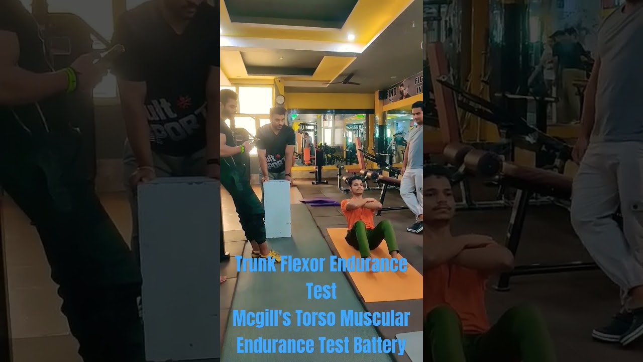McGill's Torso Muscular Endurance Test Battery (Trunk Flexor Endurance Test) #flexor #test #back