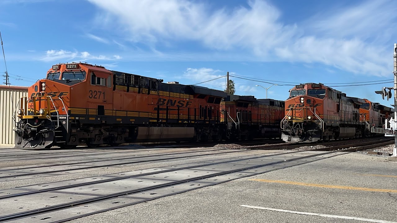 BNSF Yard action and power move in Bakersfield CA