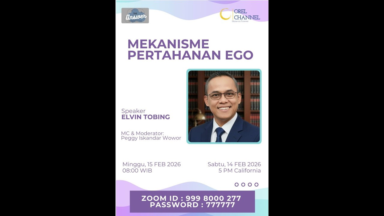 🔴 LIVE | The Answer | Mekanisme Pertahanan Ego | 15-02-26